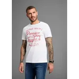 AJC T-Shirt Kurzarm, schmale Passform, im Vintage-Design weiß S (44/46)