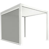 Weide Sonnenrollo für Classic & Mirador Pergola - Höhe 250 cm weiß