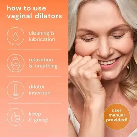 Bodyotics Silikon-Dilatoren für Frauen | 5 abgestufte Größen - Medizinische Vaginaldilatatoren - Beckenboden- & Vaginatraining bei Blasenschwäche