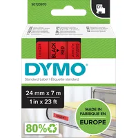 Dymo D1 Schriftband 24mmx7.0m schwarz/rot
