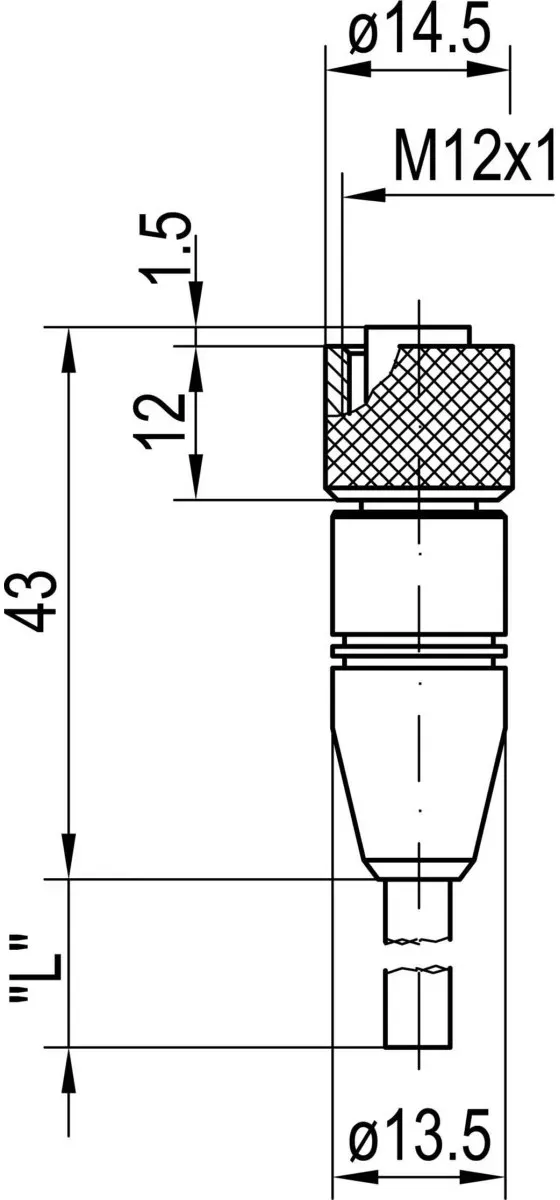 Sensopart M12 Anschlußkabel - 8-poli L8-5m-G-PUR