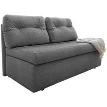 luma-home Schlafsofa Mikrofaser 2-Sitzer Grau