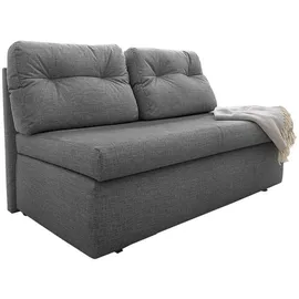 luma-home Schlafsofa Mikrofaser 2-Sitzer Grau