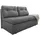 luma-home Schlafsofa Mikrofaser 2-Sitzer Grau