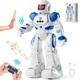 Vevor RC-Roboterspielzeug für Kinder, programmierbarer, Smart-Roboter mit Gestenerkennung, interaktiver laufender, singender und Tanzender Roboter für Kinder ab 3 Jahren, 160x80x265mm