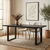 Idimex LESINA 160 x 77 x 80 cm schwarz