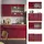 Vicco Küchenzeile Fame-Line 140 cm Bordeaux Hochglanz