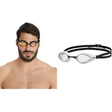 ARENA Airspeed Mirror Anti Beschlag Unisex Wettkampf Schwimmbrille für Erwachsene & Air-Speed Anti-Fog Wettkampf Schwimmbrille Unisex für Erwachsene, Schwimmbrille mit breiten Gläsern