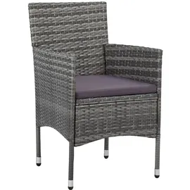 vidaXL Garten-Essgruppe 7-tlg. grau 3070752