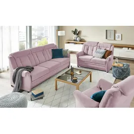 Polstermöbel Oelsa Fernsehsessel Andorra Mikrofaser 87 x 108 x 110 cm Rosa/Pink mit Rollen