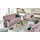 Polstermöbel Oelsa Fernsehsessel Andorra Mikrofaser 87 x 108 x 110 cm Rosa/Pink mit Rollen
