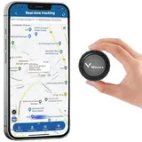 TKMARS Mini GPS Tracker Keine SIM-Karte erforderlich GPS Hunde Tracker Katzentracker 3 Jahre Standby mit Magnet Echtzeit Ortung Geofence Weltweite Ortung für Auto Haustier Diebstahlschutz