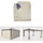 MCW Seitenwand für Pergola Calpe 4 Stück Creme 4 x 4 m