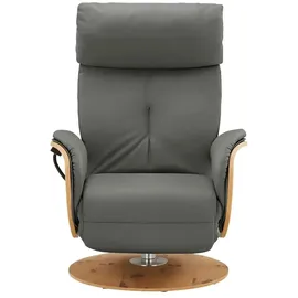 HIMOLLA Relaxsessel 7818 Leder 75 x 108 x 84 cm Grau elektrisch