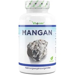 Mangan 10 mg - 365 Tabletten - Hohe Bioverfügbarkeit durch Mangan-Bisglycinat