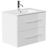 Posseik Badmöbel Homeline 70 Weiß Hochglanz