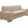 DOMO collection "Alisson kubische Formensprache mit abgerundeten Elementen, komfortabel", beige (natur), B:164cm H:75cm T:83cm, Microfaser aus 100% Polyester;Softlux, das pflegeleichte Kunstleder aus 80% PVC, 18% Polyester und 2% Polyurethan;Strukturstoff