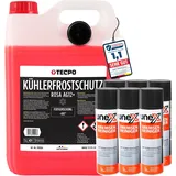 5L TECPO KÜHLERFROSTSCHUTZ ROT ROSA G12+ KÜHLMITTEL -40°C + 6x BREMSENREINIGER