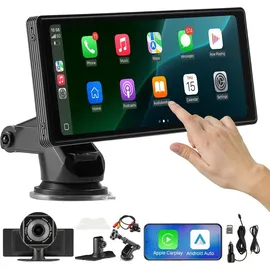 Vevor kabelloses Autoradio (254 mm) HD-Radio mit Touchscreen, Apple CarPlay & Android Auto, Bluetooth, USB, FM, Touchscreen