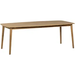 Gartenesstisch Kris aus Akazienholz 215x90 cm, Natur