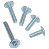 hettich marketing u. vertriebs Hettich MB-Befestigungsschraube 71556, M4x26mm Kreuz- und Doppelschlitz Stahl, verzinkt