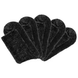 LAVANA Kuschelsocken 5 Paar Schwarz 39-42