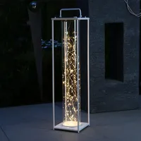 MARELIDA LED Solar Laterne mit Drahtlichterkette h: 79cm in