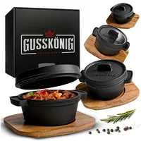 gusskönig 4er Mini Dutch Oven-Set