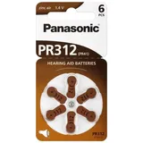 600x Panasonic Worldwide PR312 PR41 Hörgerätebatterien PR-312/6BL 100 Blister