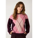 More & More Pullover mit Argyle-Muster