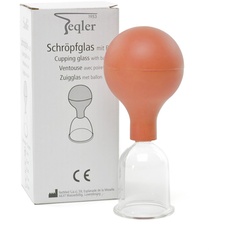 Schröpfglas mit Olive und Ball