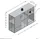FMD Albi 120,5 x 83 x 35 cm Weiß