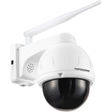 Topodome 5MP Überwachungskamera Aussen 940nm IR, Kabellose IP WLAN Kamera Outdoor, PT 355°/90°, Personenerkennung und Automatische Verfolgung, 2-Wege-Audio, microSD 32G eingebaut, Sirene, IP66