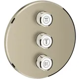 Grohe Grohtherm SmartControl Duschthermostat rund für 3 Verbraucher nickel gebürstet 29122EN0