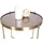 VCM ebuy24 Couchtisch, Gold, Holzwerkstoff, 48x48x48 cm, Wohnzimmer, Wohnzimmertische, Couchtische