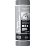 Bitumen-Gartenhausbahn 5 x 0,5 m = 2,5 m2 silbergrau