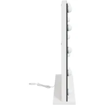 vidaXL LED Schminkspiegel 50 x 10 x 44 cm Weiß