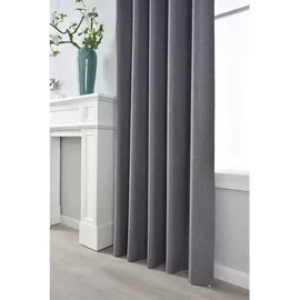 Gardinenbox Boston Dark Ösen 140 x 245 cm Dunkelgrau 1 St