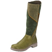 THINK! Damen COGITA nachhaltige Patchwork Lodenfutter Stiefel, 7000 Jade/Kombi, 36 EU