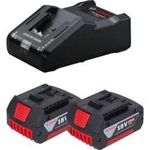 Bosch GBA 18 V Li-Ion 2 x 4,0 Ah + Ladegerät