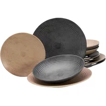 CreaTable Catania Mix Tafelservice 12-tlg. beige|grau