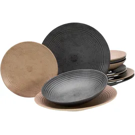 CreaTable Catania Mix Tafelservice 12-tlg. beige|grau