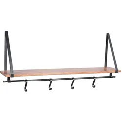 Wandgarderobe Missouri Holz Orange Mango