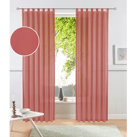 OTTO home Gardine OTTO HOME "XANA" Gr. 1, orange (rot), B:145cm H:145cm, Voile, Polyester, Gardinen, Gardine, Bestseller, einfarbig, 1 Schal, pflegeleicht, preiswert