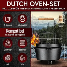 gusskönig Dutch Oven 12 l Gusseisen