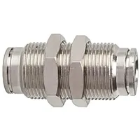 Riegler Gerade Schott-Steckverbindung »metallica«, M22x1,0, Messing vern.
