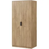 [en.casa] Kleiderschrank Eiselfing 176x80x52 cm 4 Fächer