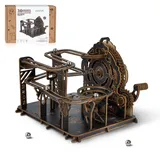 WEBYEARO 3D Holzpuzzle Erwachsene, Mechanische Murmelbahn Bausätze zum Selberbauen, 3D Puzzle Marble Run mit Zahnrädern und Kugeln, DIY Bastelsets Puzzle Geschenke für Erwachsene Wohnaccessoires