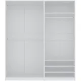 marmex möbel TRES K/B Garderobenschrank 180x206x51 Weiß