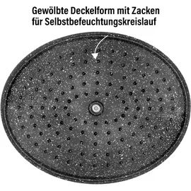 STONELINE Bräter 28 cm ofenrot